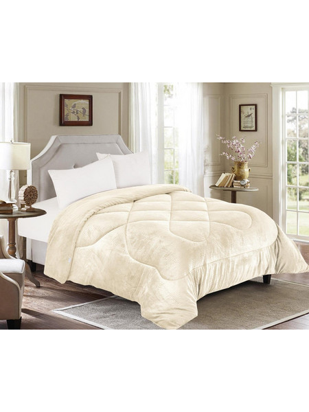 Linea Home Κουβερτοπάπλωμα Υπέρδιπλο 220x240 Minos Εκρού