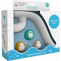 Matchstick Monkey Slide Set White Διαδρομή Νερού Μπάνιου 12+ Μηνών