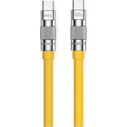 WK WDC-188 USB-C to USB-C 100W 1m Yellow 6941027632956