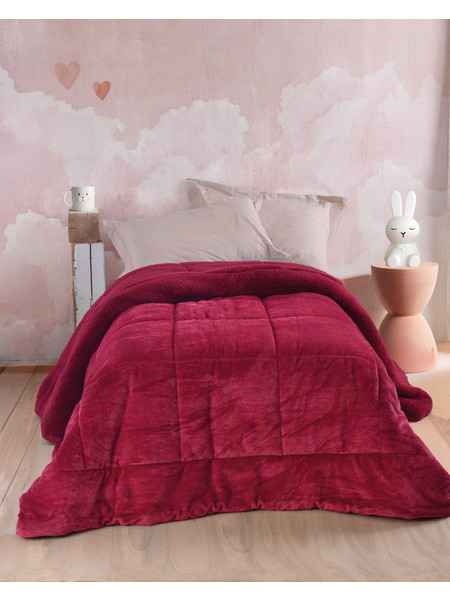Rythmos Κουβερτοπάπλωμα Μονό 160x220 Titly Bordeaux