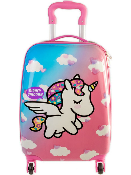 A2S Unicorn Angel 40-NE-288-29 Παιδική Βαλίτσα Καμπίνας 45x30x20cm με 4 Ρόδες Ροζ