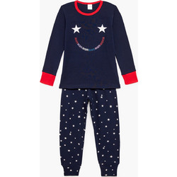 Pretty Baby Smile Παιδική Πιτζάμα Βαμβακερή Χειμωνιάτικη Navy Μπλε 64891