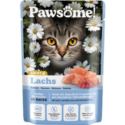 Pawsome Adult Light & Sterilised with Salmon in Sause 85gr