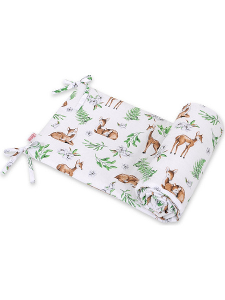 Bobono Deer Πάντα Κούνιας Λευκό 32x155cm