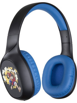 Konix Casque Ασύρματα Bluetooth Παιδικά Ακουστικά Over Ear Μαύρα Μπλε