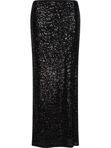 DKNY Μακριά Φούστα με Παγιέτες Μαύρη D2G4A187-BLK