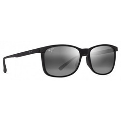 Maui Jim HULILI 672-02 Ανδρικά Γυαλιά Ηλίου Τετράγωνα Κοκάλινα Μαύρα με Γκρι Φακό