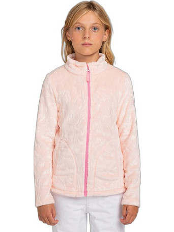 Roxy Παιδική Ζακέτα Fleece με Φερμουάρ Σομόν ERGFT03943-MEB0