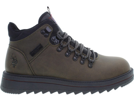 U.S. Polo Assn. Ανδρικά Μποτάκια Δερμάτινα Καφέ VIKING002-TAU001