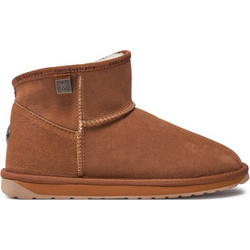 Emu Australia Γυναικεία Μποτάκια Suede Chestnut με Γούνα WP11875