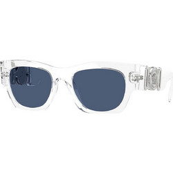Versace VE4479U 14880 Γυναικεία Γυαλιά Ηλίου Τετράγωνα Κοκάλινα Διαφανή με Μαύρο Φακό