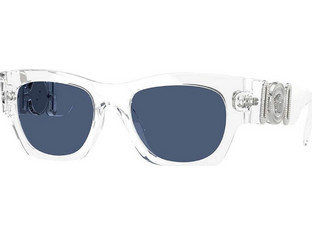Versace VE4479U 14880 Γυναικεία Γυαλιά Ηλίου Τετράγωνα Κοκάλινα Διαφανή με Μαύρο Φακό