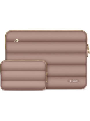 Tech-Protect Puffy Θήκη Laptop 16" Walnut + Accessory Bag