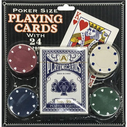 Σετ 24 Μάρκες Poker με 1 Τράπουλα 1132359