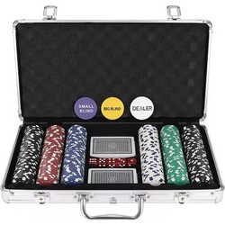 AriaTrade Σετ 300 Μάρκες Poker σε Βαλίτσα με 2 Τράπουλες AT023528