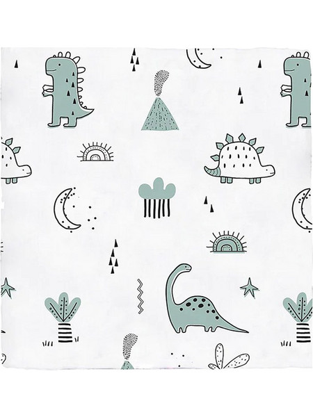 BimbiDreams Dinos Πάνα Αγκαλιάς από Μουσελίνα Λευκή 120x120cm 56438201