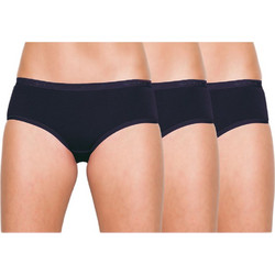 Apple Boxer Βαμβακερά Γυναικεία Μποξεράκια Μαύρα 3Pack 0120239
