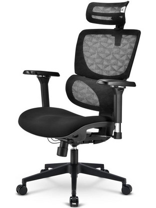 Sharkoon OfficePal C40 Καρέκλα Gaming Mesh με Ρυθμιζόμενα Μπράτσα Μαύρη ACSHR41411