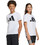 Adidas Tee 160 Παιδικό T-Shirt Κοντομάνικο Λευκό Μαύρο JC9659