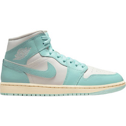 Jordan Air 1 Mid Γυναικεία Sneakers Μποτάκια Εκρού Τιρκουάζ BQ6472-132