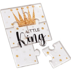 Parisis Μπομπονιέρα Βάπτισης Puzzle Little King από Plexiglass
