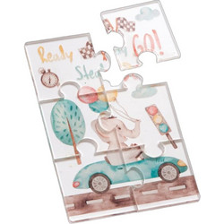 Parisis Μπομπονιέρα Βάπτισης Puzzle Ελεφαντάκι από Plexiglass 03151501