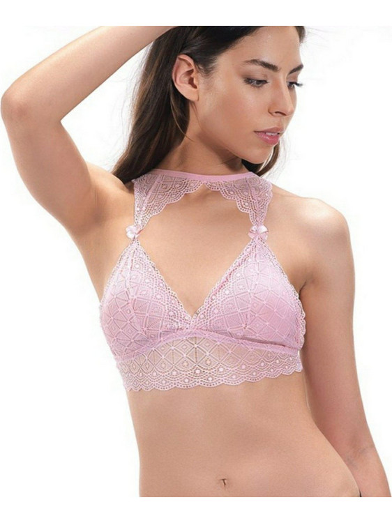 Cottonhill Bralette χωρίς Μπανέλα Ροζ CH1003-5