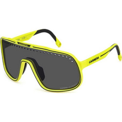 Carrera CA02S 4CW Ανδρικά Γυαλιά Ηλίου Μάσκα Κοκάλινα Κίτρινα με Μαύρο Φακό