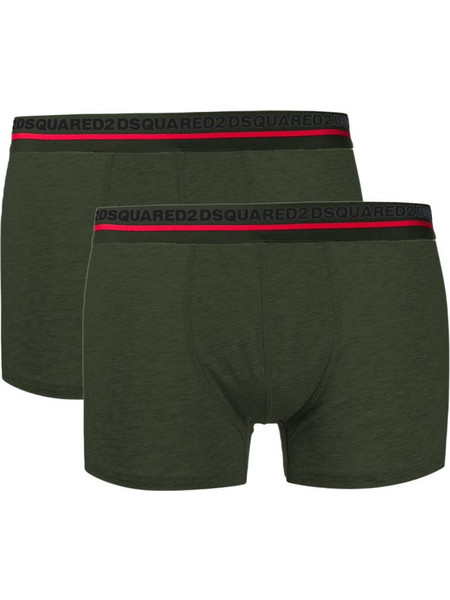 Dsquared2 Ανδρικά Μποξεράκια Σετ 2Pack Χακί D9XC63200-302