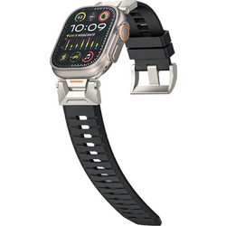 WiWu Urban Λουράκι Σιλικόνης Black (Apple Watch 42 / 44 / 45 / 49mm)