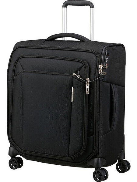 Samsonite Respark 155331-7416 Βαλίτσα Καμπίνας 56x45x25cm με 4 Ρόδες Μαύρη