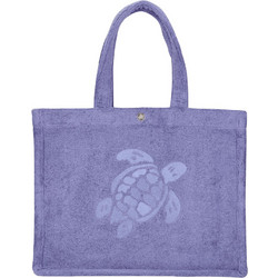 Vilebrequin Sac De Plage Υφασμάτινη Τσάντα Θαλάσσης Ώμου Μωβ 18x40cm BEDA0401