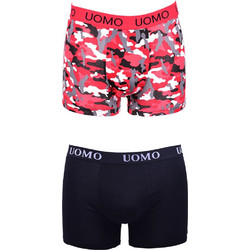 Uomo Ανδρικά Μποξεράκια Σετ 2Pack BO343-RE