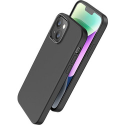 Hoco Pure Series Silicone Magnetic Back Cover Black (iPhone 15 Plus)