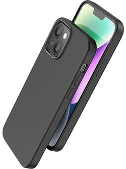 Hoco Pure Series Silicone Magnetic Back Cover Black (iPhone 15 Plus)