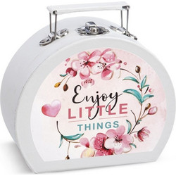 Parisis Μπομπονιέρα Βάπτισης Βαλιτσάκι Enjoy Little Things από Χαρτί ΒΛ236