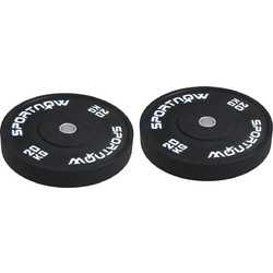 Sportnow Σετ Δίσκοι Ολυμπιακού Τύπου Rubber Cover 2x20kg Φ50mm A91-310V01BK