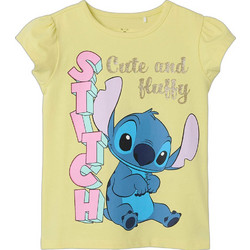 Name It Stitch Παιδικό T-Shirt Κοντομάνικο Κίτρινο 13240690