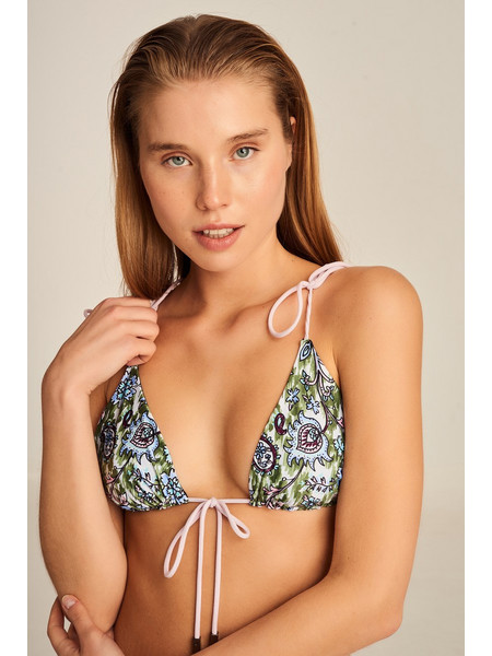 PCP PAISLEY Bikini Top Τριγωνάκι Floral Πολύχρωμο