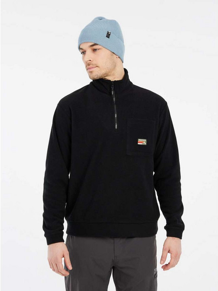 Protest Ανδρικό Φούτερ Fleece Μαύρο 3711644-290