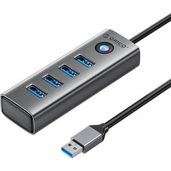 Orico PDD4U USB Hub 3.0 USB-A με 4 Θύρες USB-A & Εξωτερική Παροχή Ρεύματος