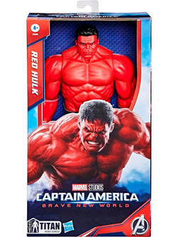 Hasbro Marvel Avengers Captain America Brave New World Titan Hero Red Hulk Φιγούρα Δράσης για 4+ Ετών 30cm