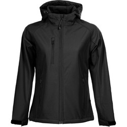 Stenso Γυναικείο Μπουφάν Softshell Μακρύ Αδιάβροχο Αντιανεμικό Μαύρο 03001217