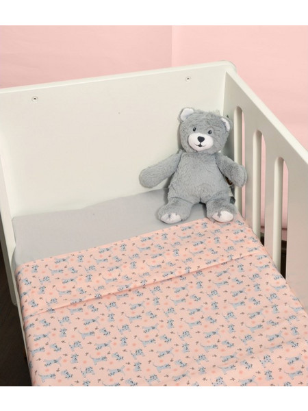 Baby Oliver Σετ Βρεφικά Σεντόνια Κούνιας Βαμβακερά 110x160 Des 215 3τμχ
