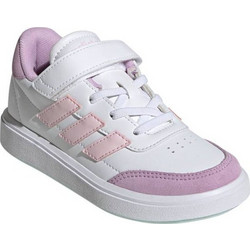 Adidas Courtblock Παιδικά Sneakers Λευκά Ροζ Πράσινο Mint JH8570
