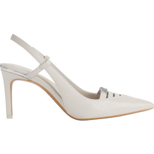 DKNY Malden Γόβες Slingback Δερμάτινες με Τακούνι Στιλέτο Λευκές K1500466 DKNY Malden Γόβες Slingback Δερμάτινες με Τακούνι Στιλέτο Λευκές K1500466