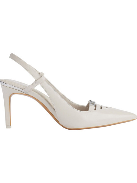 DKNY Malden Γόβες Slingback Δερμάτινες με Τακούνι Στιλέτο Λευκές K1500466