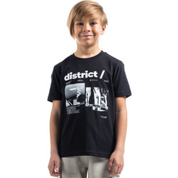 District75 Παιδικό T-Shirt Κοντομάνικο Μαύρο 125KBSS-379-071