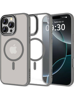 Tech-Protect MagEdge MagSafe Back Cover Titanium/Gunmetal (iPhone 16 Pro)