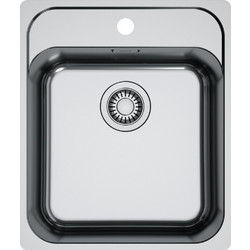 Franke Smart SRX 210-40 Filotop Ισόπεδος Νεροχύτης Inox Σατινέ 43x51cm
